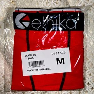 Ethika Boxers , Boys M , Red and Black